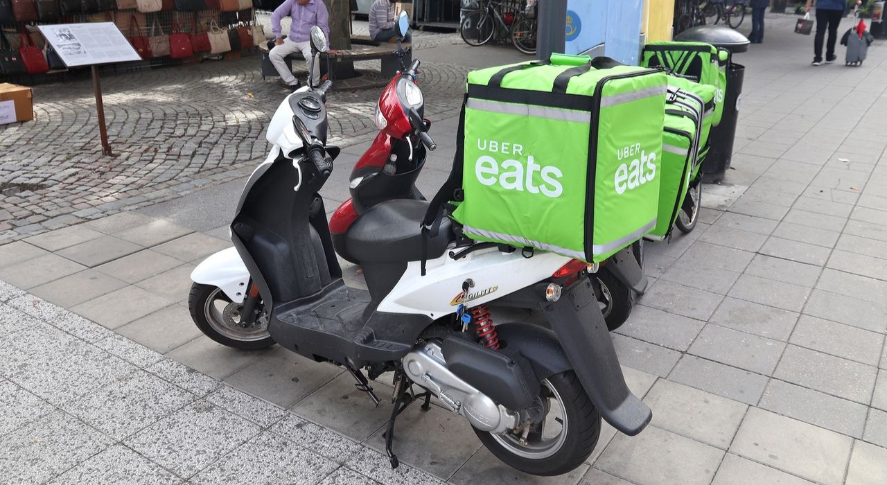 uber eats biker