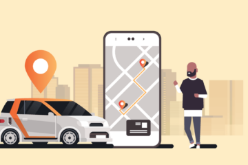 aus rideshare driver app illustration