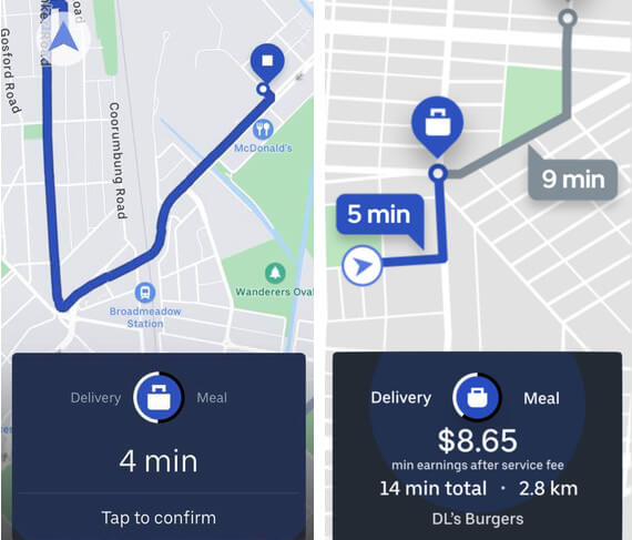 Uber Eats Earnings and Drop-off Location Upfront Information and New