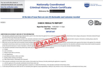 background check result